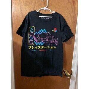 Sony PlayStation T-Shirt 1994 Retro Y2K Gameing 90s Graphic Black Men's Sz Small